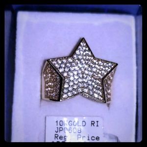 10 karat gold diamond rings and earrings